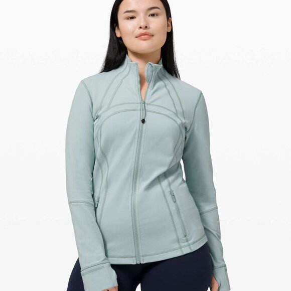 LULULEMON Define Jacket Hazy Jade Size 6 Luon Full Zip Stretch Soft Women’s GUC - Picture 1 of 14